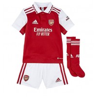Fotbalové Dres Arsenal Benjamin White #4 Dětské Domácí 2022-23 Krátký Rukáv (+ trenýrky)